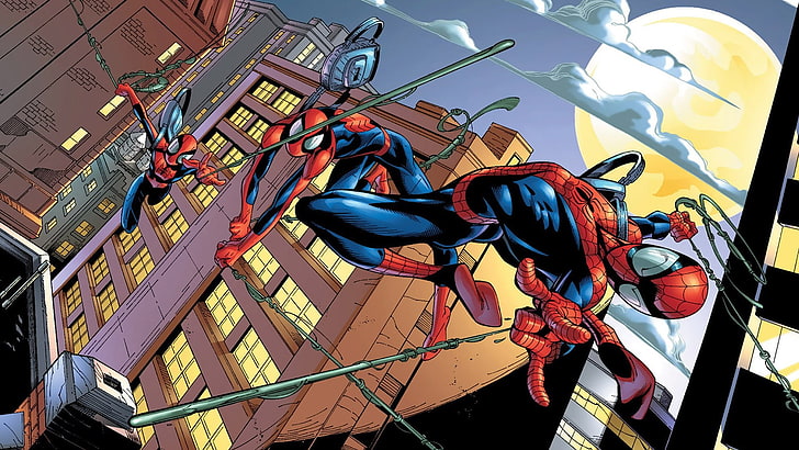Spider-Man Spider Verse dijital duvar kağıdı, çizgi roman, Spider-Man, HD masaüstü duvar kağıdı