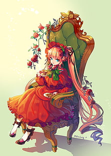 Rozen Maiden, anime dziewczyny, lalka, Shinku, Tapety HD HD wallpaper