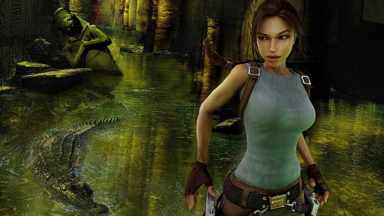 Tomb Raider цифровые обои, Лара Крофт, Tomb Raider, Tomb Raider: Годовщина, HD обои HD wallpaper