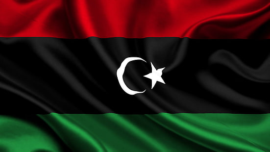 ليبيا ، بلد ، نسيج ، ليبيا ، علم ، ساتان ، ثلاثي الأبعاد ومجرد، خلفية HD HD wallpaper