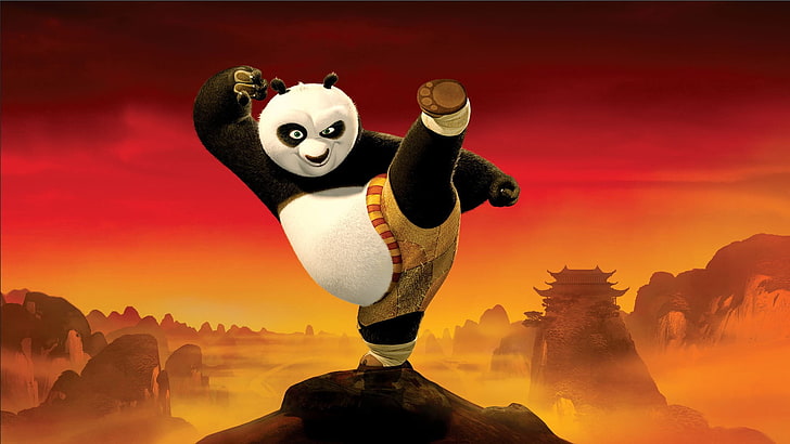 Fond d'écran Po de Kung Fu Panda, Kung Fu Panda, panda, Fond d'écran HD