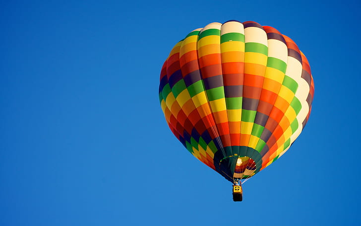 Hot air balloon, blue sky, sports, Hot, Air, Balloon, Blue, Sky, Sports, วอลล์เปเปอร์ HD