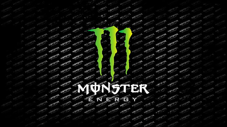 Monster Energy logotyp, reklam, monster, monster energi, HD tapet