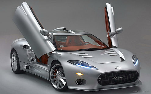 Spyker C8 Wide, srebrne jaguar coupe, wide, spyker, samochody, Tapety HD HD wallpaper