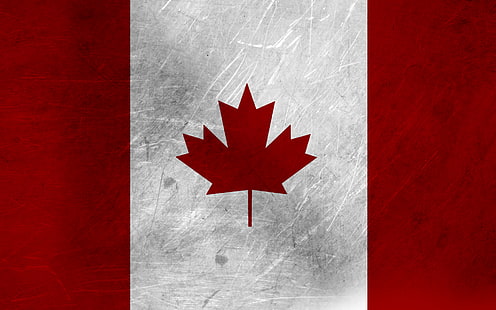 canada, canadien, drapeau, drapeaux, feuille, érable, Fond d'écran HD HD wallpaper