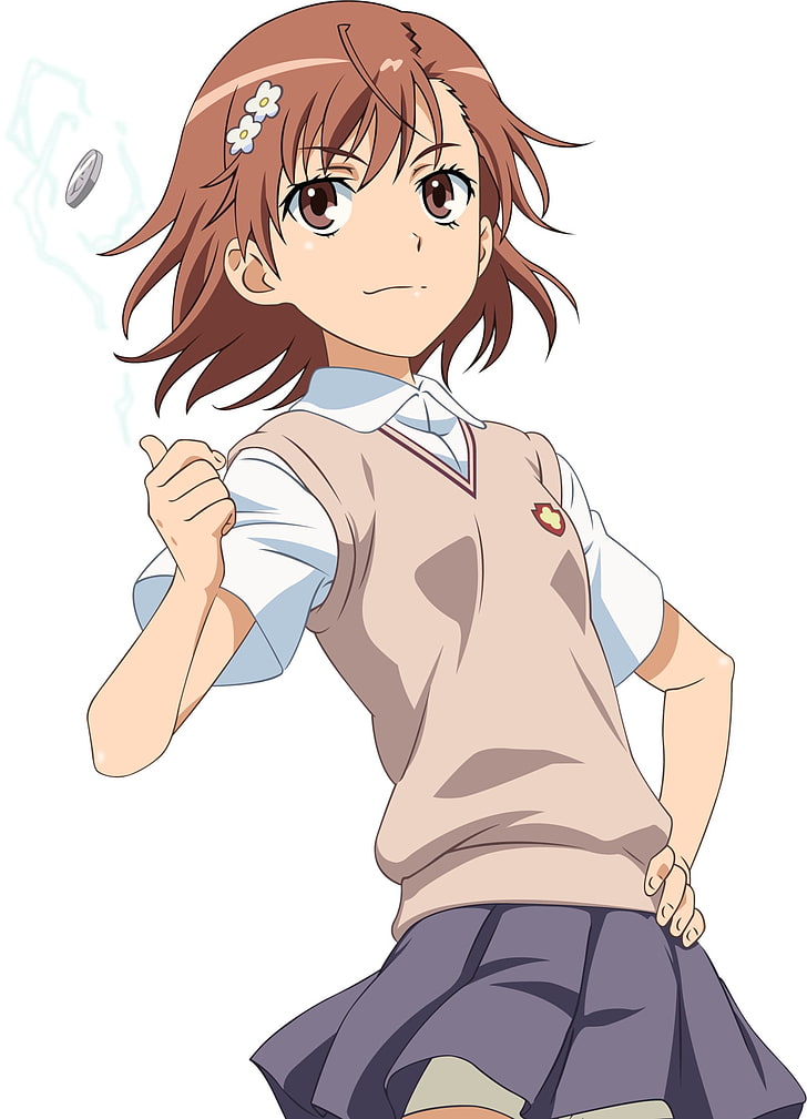 Misaka Mikoto, uniforme scolaire, short, jupe, To aru Majutsu no Index, anime girls, To Aru Kagaku no Railgun, Fond d'écran HD, fond d'écran de téléphone