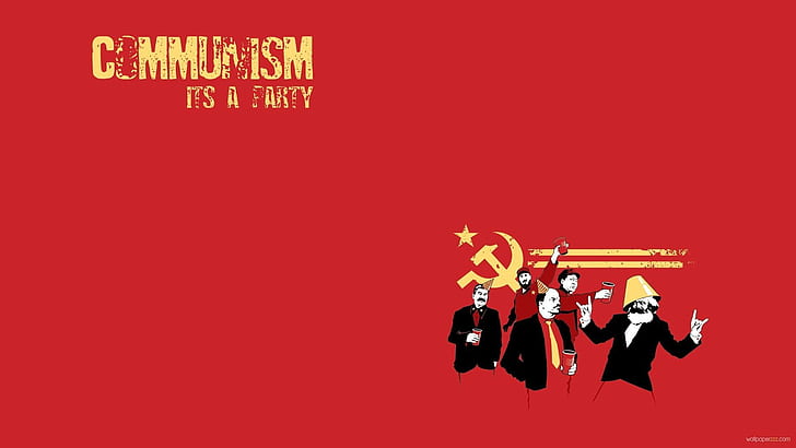 共産主義の創設者共産主義レニン・スターリン・カール・マルクス、 HDデスクトップの壁紙