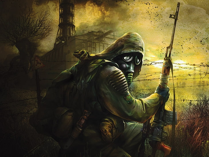 apokaliptyczne, maski gazowe, Ukraina, S.T.A.L.K.E.R., gry wideo, Tapety HD