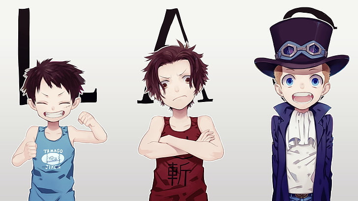 Luffy Ace And Sabo Illustration Anime One Piece Monkey D Luffy Portgas D Ace Hd Wallpaper Wallpaperbetter
