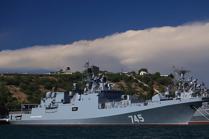 ship, Navy, frigate, guard, Admiral Grigorovich, HD wallpaper