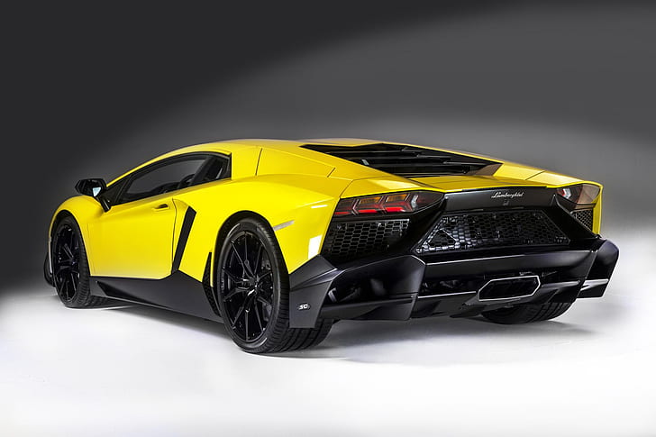 Lamborghini Aventador LP 720-4 50 ° Anniversario, lamborghini aventador 50-й ан 2013, автомобиль, HD обои
