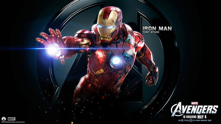 ملصق Marvel Avengers Iron Man ، الرجل الحديدي ، المنتقمون ، مارفيل كوميكس، خلفية HD