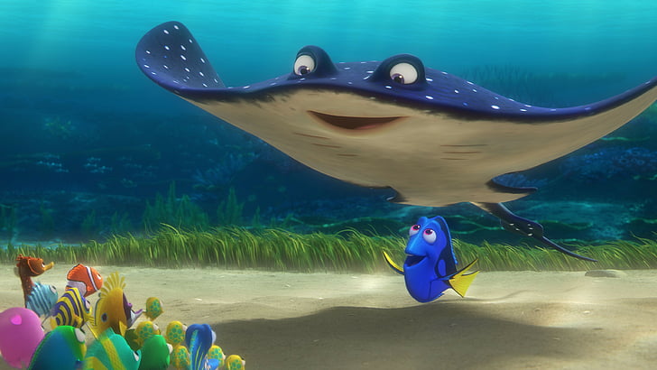 Finding Dory underwater setting digital wallpaper, Finding Dory, nemo, ramp, fish, Pixar, animation, HD wallpaper