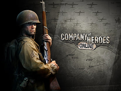 Company Of Heroes, Poster mit Company of Heroes-Onlinespielen, Spiele, Company of Heroes, Spiel, HD-Hintergrundbild HD wallpaper