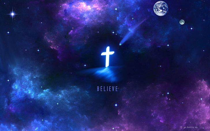 Cruz y creer ilustración, religioso, cristiano, cruz, galaxia, Fondo de  pantalla HD | Wallpaperbetter