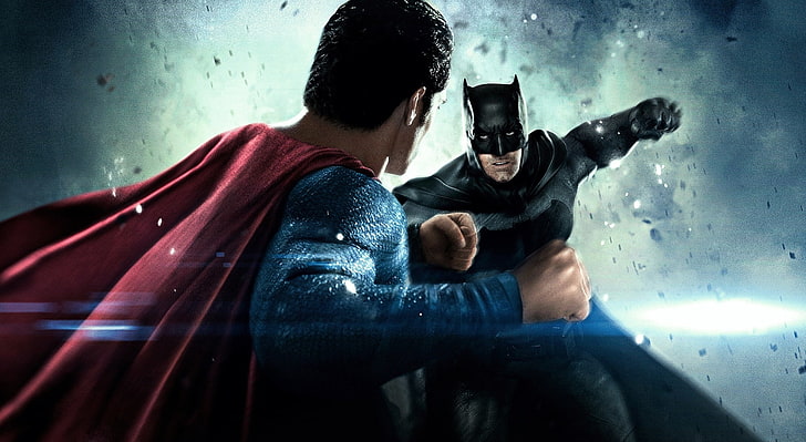Batman V Superman Dawn Of Justice 2016, Superman VS Batman тапет, Филми, Батман, супермен, HD тапет