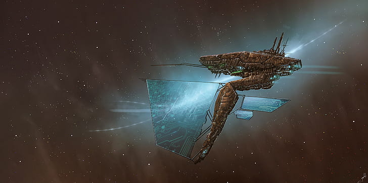 Dmitrii Ustinov, Raumschiff, Science Fiction, Kunstwerk, HD-Hintergrundbild