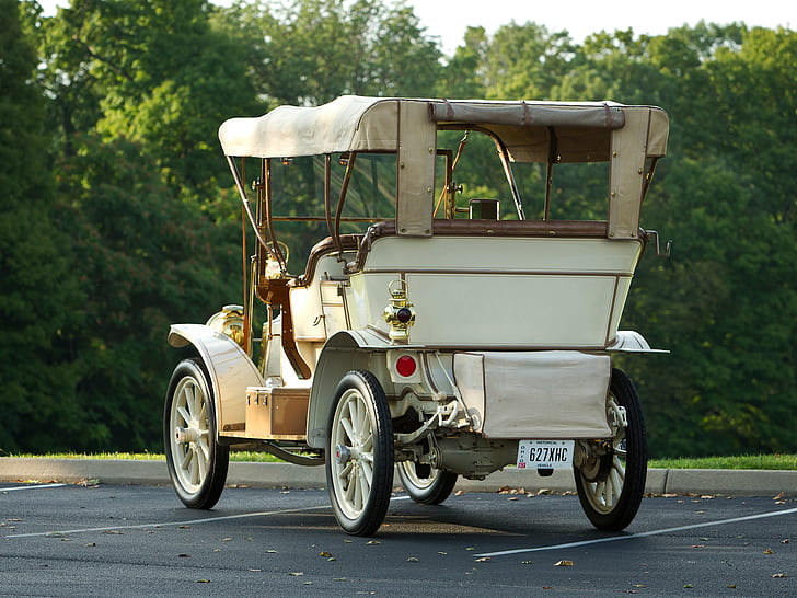 Packard, Packard Model 18 Touring, 1909 Packard Model 18 Touring, луксозна кола, ретро кола, HD тапет