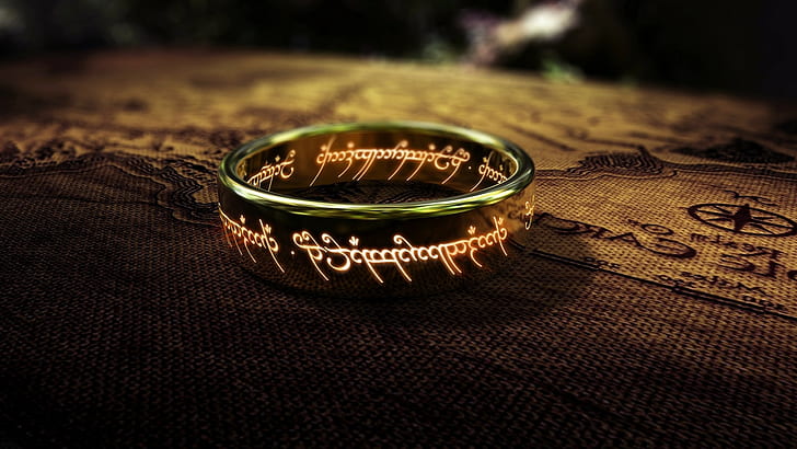 fantasy art the lord of the rings map rings depth of field the one ring, HD wallpaper