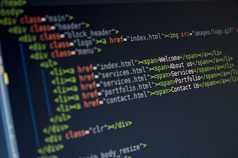 исходный код, языки, программирование, HTML, HD обои HD wallpaper