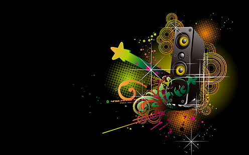 Vektor Lautsprecher, Lautsprecher, Vektor, Vektor und Design, HD-Hintergrundbild HD wallpaper