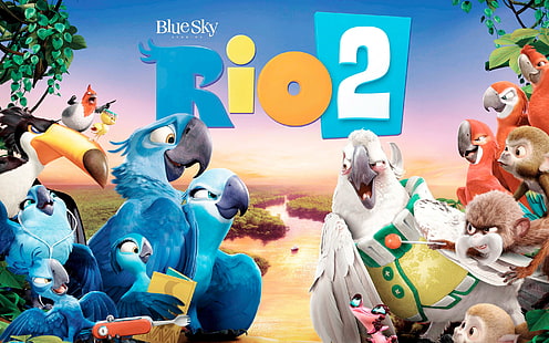 Rio 2 Movie Banner, ภาพยนตร์, แบนเนอร์, วอลล์เปเปอร์ HD HD wallpaper