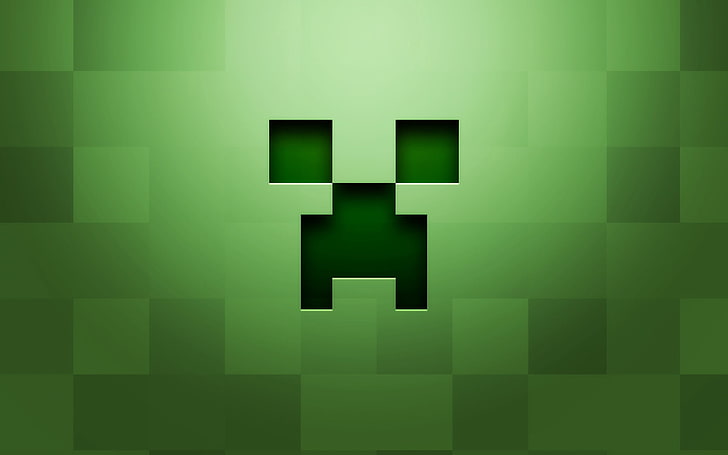 Minecraft clip art илюстрация, minecraft, фон, графика, зелено, HD тапет