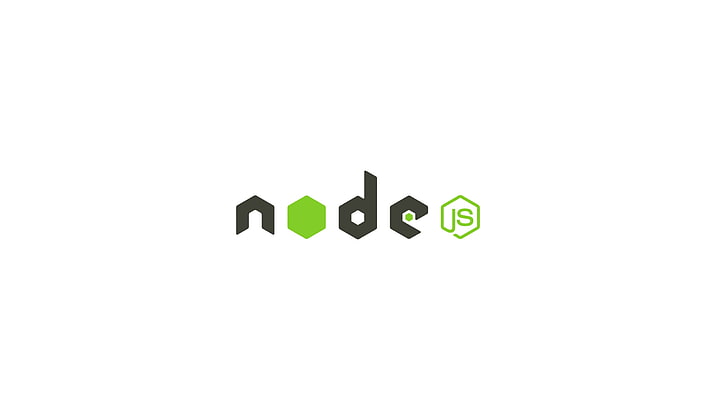 черный и зеленый текст, node.js, JavaScript, HD обои