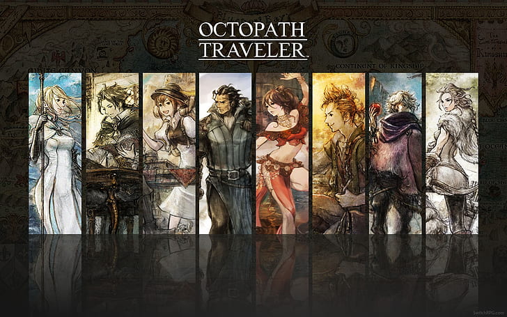 Pahlawan, Square Enix, Nintendo, RPG, Switch, Octopath Traveler, Wallpaper HD