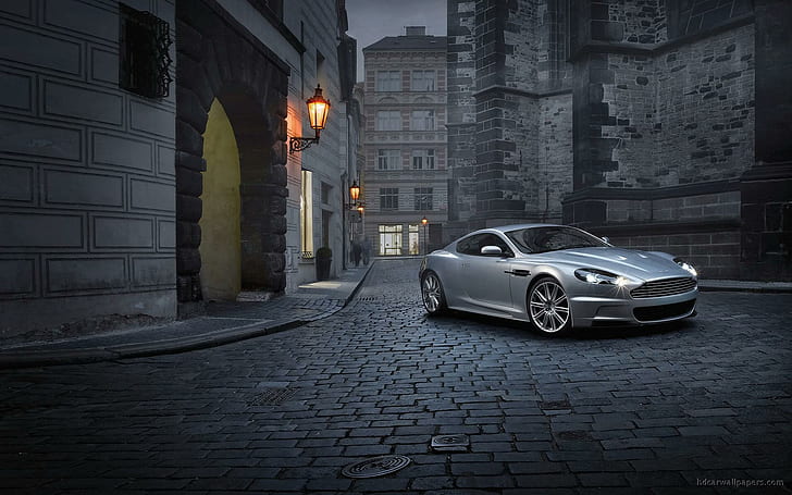 Aston Martin DBS 2, coupé gris, aston, martin, autos, aston martin, Fondo de pantalla HD
