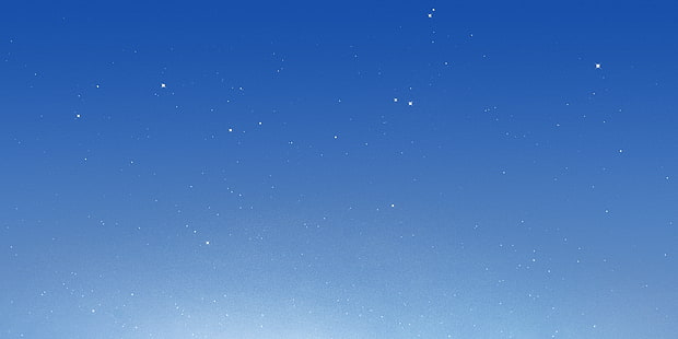 Голубое небо, Чистое небо, Небесно-голубое, Звезды, 4K, 8K, HD обои HD wallpaper