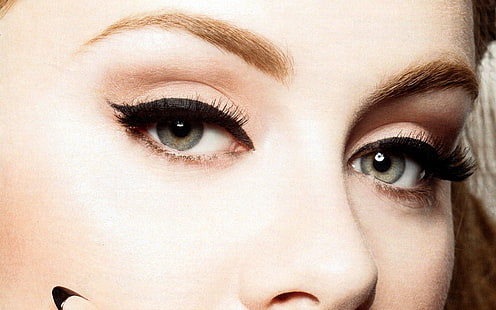 Adele Close Up Face, celebridad, celebridades, celebridades, artista, cantante de adele, Fondo de pantalla HD HD wallpaper