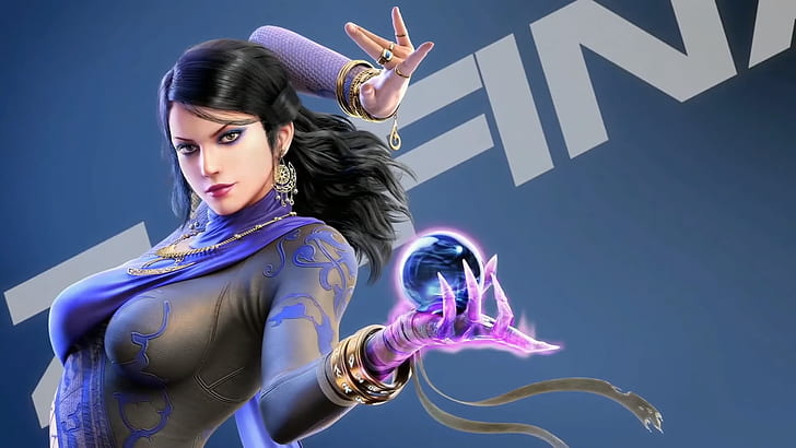 Zafina, Tekken, персонажи видеоигр, брюнетка, HD обои