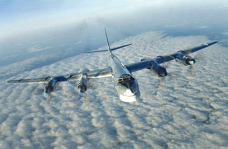 Bombarderos, Tupolev Tu-95, Bombardero Estratégico, Fondo de pantalla HD
