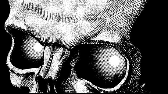 illustrazione del cranio, Kentaro Miura, Berserk, Skull Knight, Sfondo HD HD wallpaper