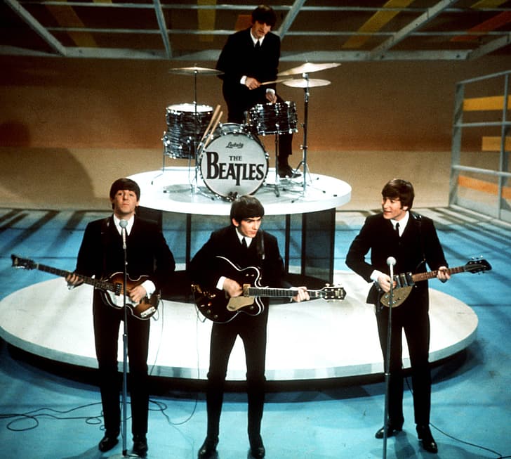 Beatles, John Lennon, Paul McCartney, George Harrison, Ringo Starr, HD tapet