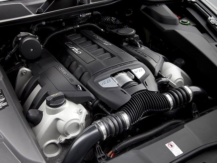 2010, 958, Cayenne, двигатель, Porsche, внедорожник, Turbo, Великобритания Spec, HD обои