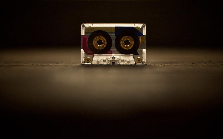 cassette audio noire et grise, style, cassette, nostalgie, ancienne, magnétique, cassette compacte, Fond d'écran HD