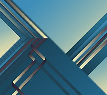 Forme, blu, design dei materiali, stock, Sfondo HD HD wallpaper