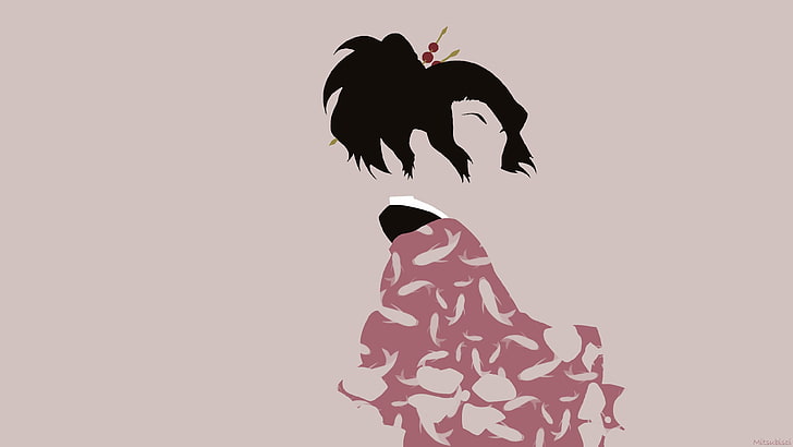 Geisha illustration, anime, Samurai Champloo, Fuu, HD wallpaper
