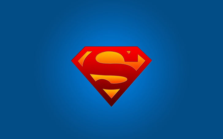 DC 슈퍼맨 로고, 로고, 심볼, 슈퍼맨, 슈퍼 히어로, HD 배경 화면