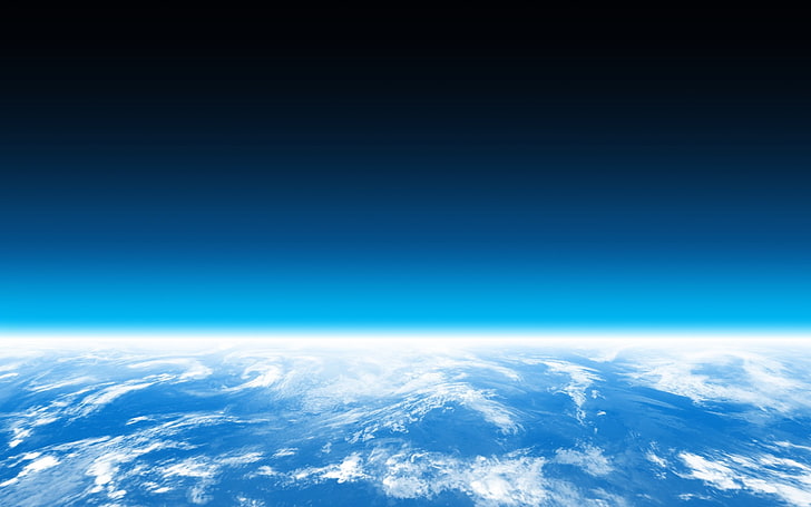 земна атмосфера, космос, Земя, HD тапет