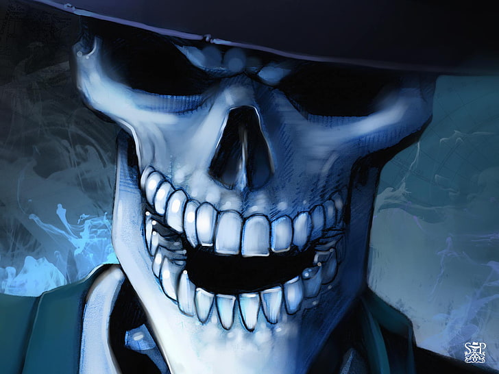 Blue Skull Wallpapers  Top Free Blue Skull Backgrounds  WallpaperAccess