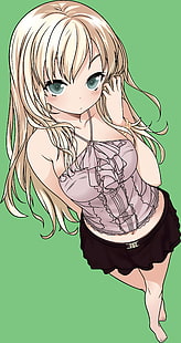 آيس كريم بنات أنيمي مفتوح بدون قميص 1920x1200 Anime Hot Anime HD Art ، آيس كريم ، قميص مفتوح، خلفية HD HD wallpaper