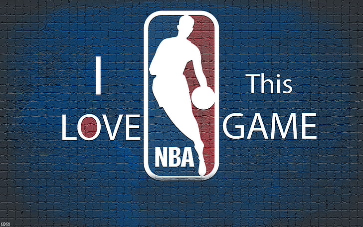 Blue, Wall, Basketball, Background, Logo, NBA, HD wallpaper