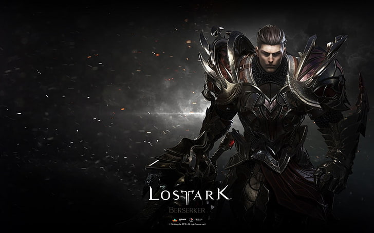 Berserker, Lost Ark, Game, Black, Man, Tapety HD