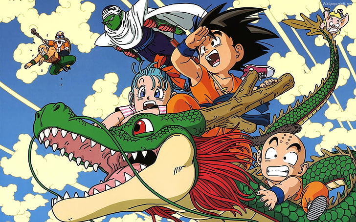 Poster Dragon Ball Z, anime, Dragon Ball, Dragon Ball Z, Son Goku, Piccolo, Krillin, Wallpaper HD
