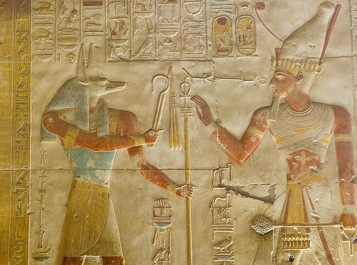 Abydos, grafika tłoczona Anubis, Vintage, Egipt, starożytne, nikon, najstarsze, d800, tamron, nikond800, 180sek, abydos, ogniskowa, długość ogniskowej24mm, długość, seti, suhaj, tamron240700mmf28, miasta, iso4000, setii, Tapety HD