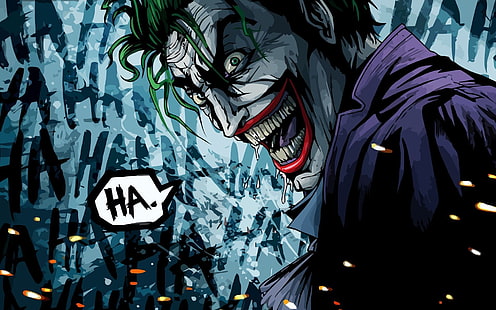 Joker HA, joker leende, joker bakgrund, joker affisch, HD tapet HD wallpaper