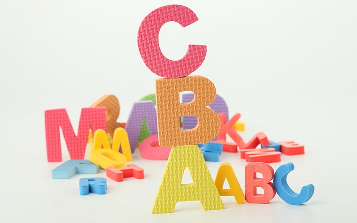 alphabet puzzle mat set, letters, toys, learning, children, HD wallpaper